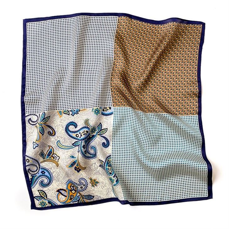 Custom Ins Silk Scarf Small Square Scarf Female Spring And Autumn Thin Section Mulberry Silk